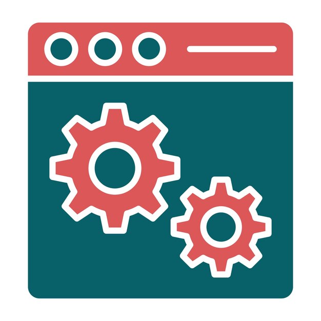 Vector Design Web Optimization Icon Style