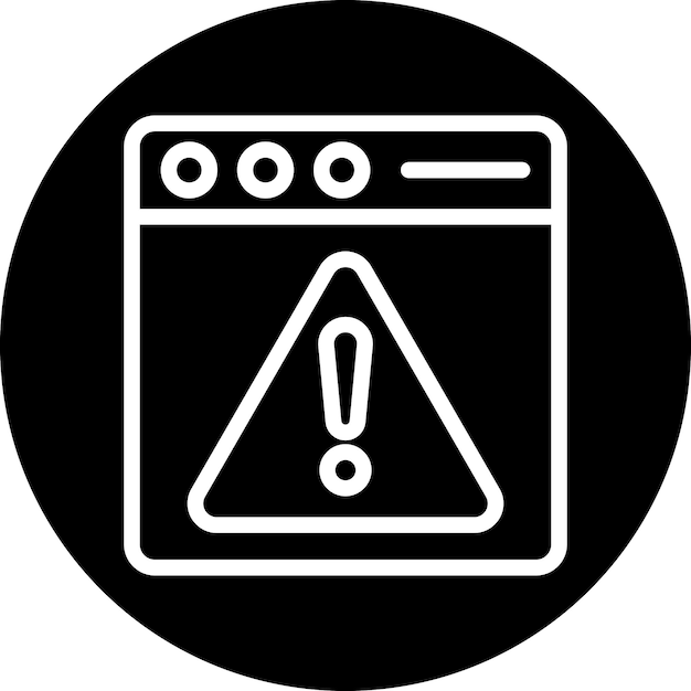 Vector Design Web Warning Icon Style
