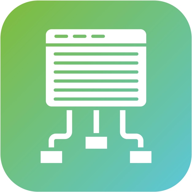 Vector Design Website Structure Icon Style