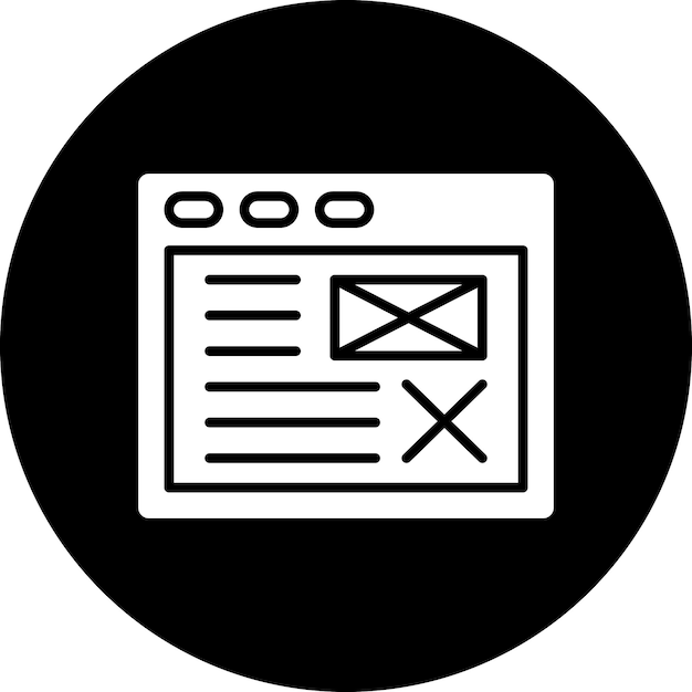 Vector Design Wireframe Icon Style