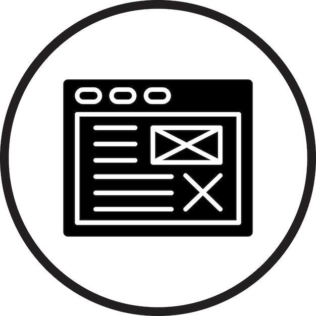 Vector Design Wireframe Icon Style