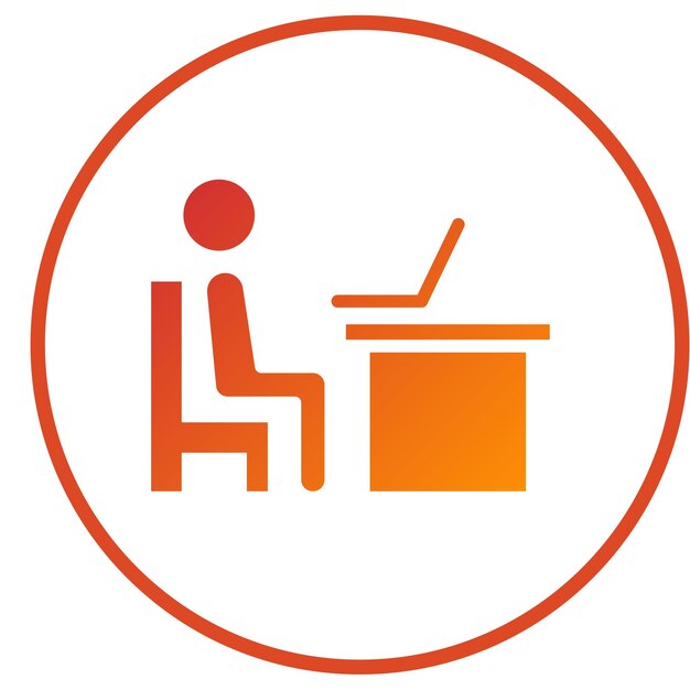 Vector Design Workplace Icon Style