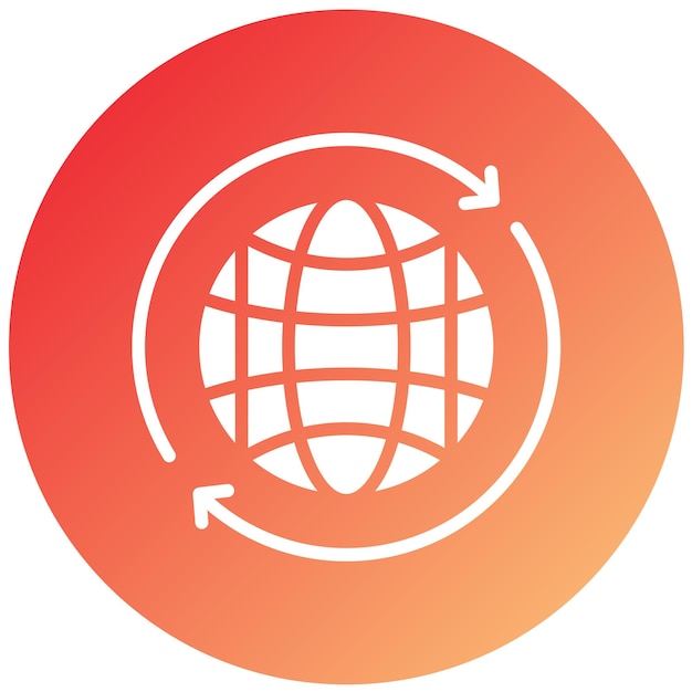 Vector Design Worldwide Icon Style
