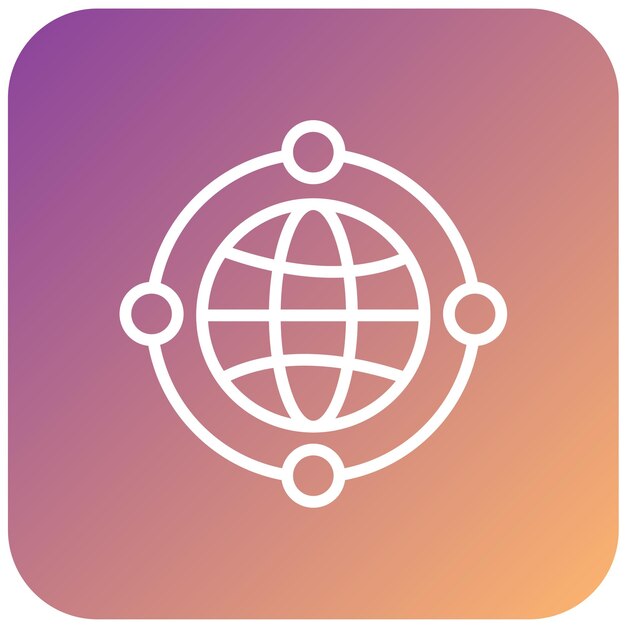 Vector Design Worldwide Network Icon Style