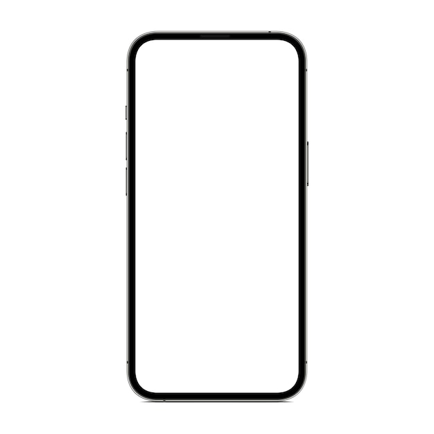 Vector drawing new phone isolated on white background