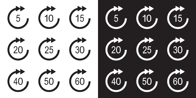 vector fast forward icon symbols