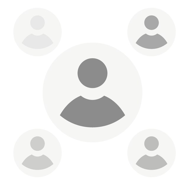 Vector flat illustration in grayscale Avatar user profile person icon gender neutral silhouette profile picture Suitable for social media profiles icons screensavers and as a templatex9