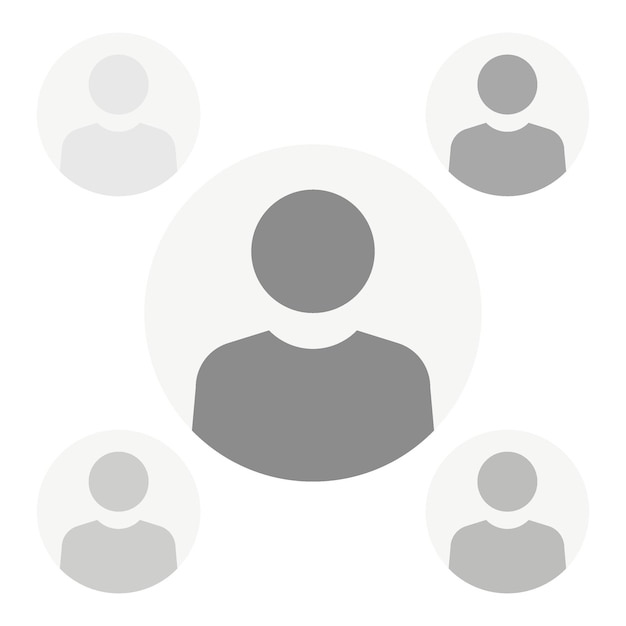 Vector flat illustration in grayscale Avatar user profile person icon gender neutral silhouette profile picture Suitable for social media profiles icons screensavers and as a templatex9