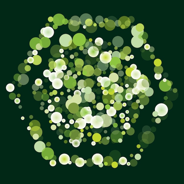 Vector flying soap bubbles