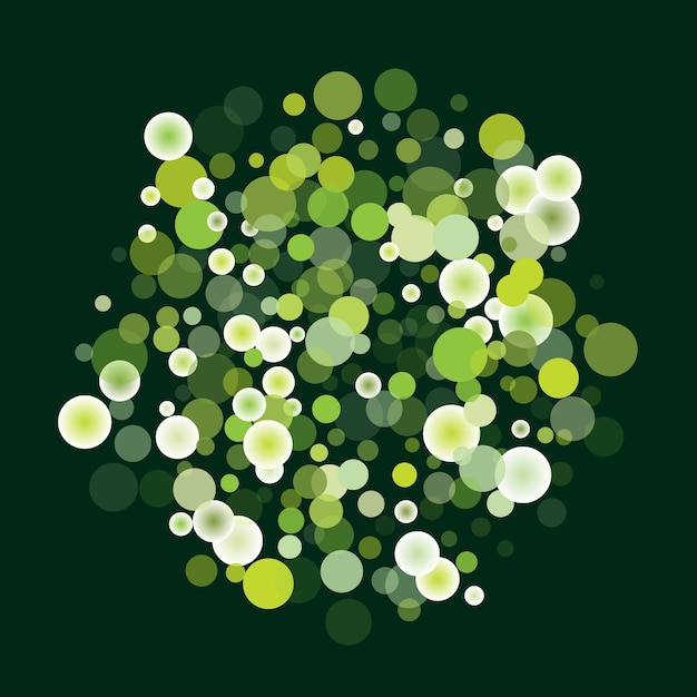 Vector flying soap bubbles