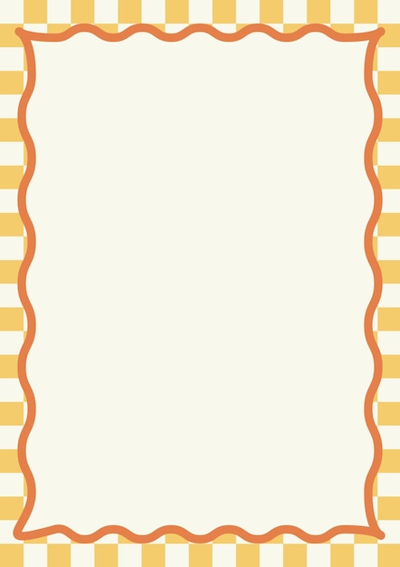 vector frame border with checkered pattern background