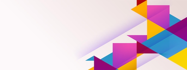 vector geometric elements landing page template