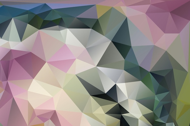 Vector geometrical low poly background with triangles