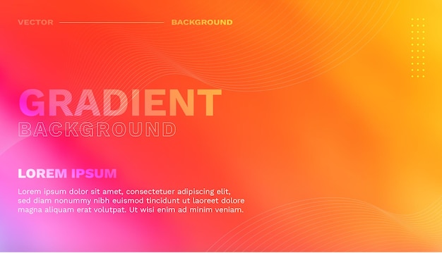 vector gradient abstract background template with text