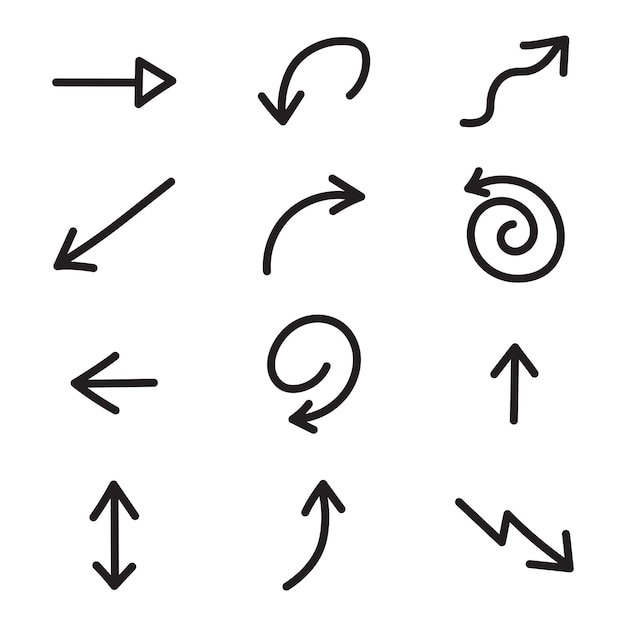 Vector Hand Drawn Arrow Collection