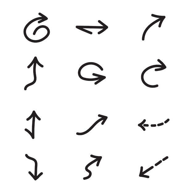 Vector Hand Drawn Arrow Collection