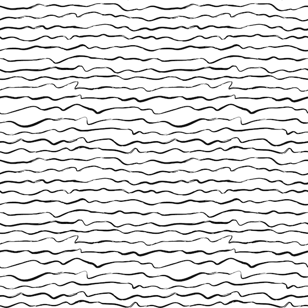 vector hand drawn striped seamless pattern