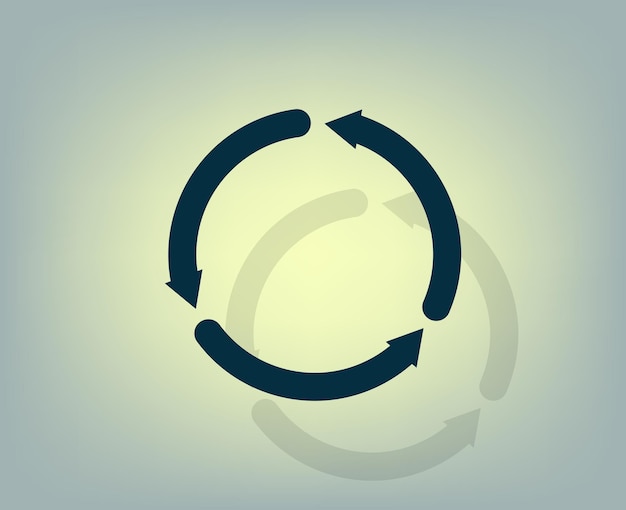 Vector icon with shadow on gray background with gradient