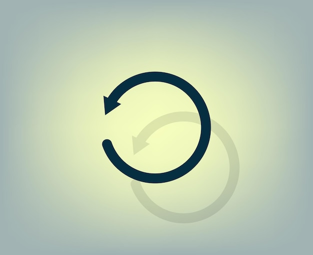 Vector icon with shadow on gray background with gradient