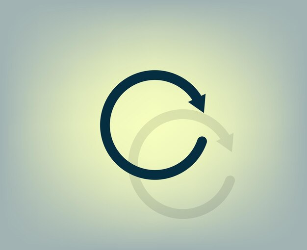 Vector icon with shadow on gray background with gradient