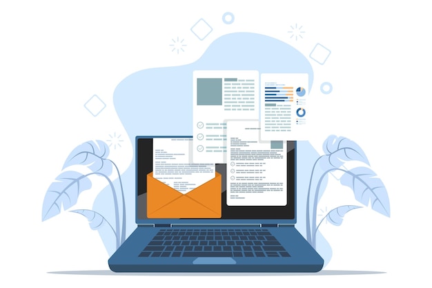 vector illustration about the concept of File manager or document storage