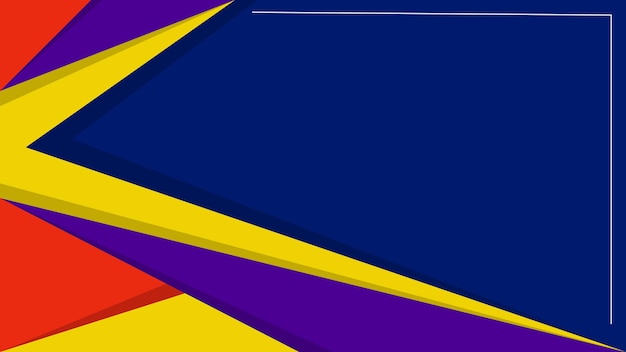 vector illustration Blue abstract background with colorful shapes suitable for banners
