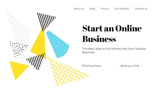 Vector illustration concept with universal abstract shapes text for website design and development app responsive programming seo maintenance banner Landing page template