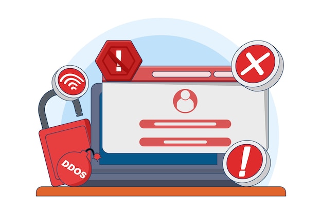 vector illustration cybercrime concept or fraud and hacking steal personal data on devices