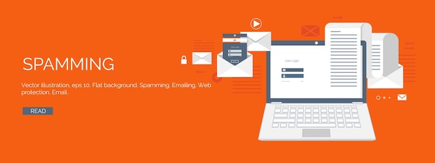 Vector illustration flat computing background programming coding web development search engine