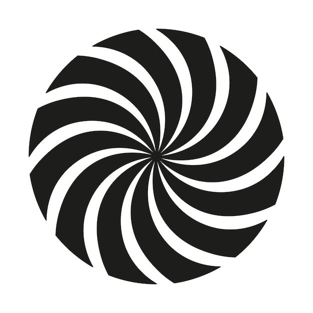 vector illustration of hypnotic circular whirlpool