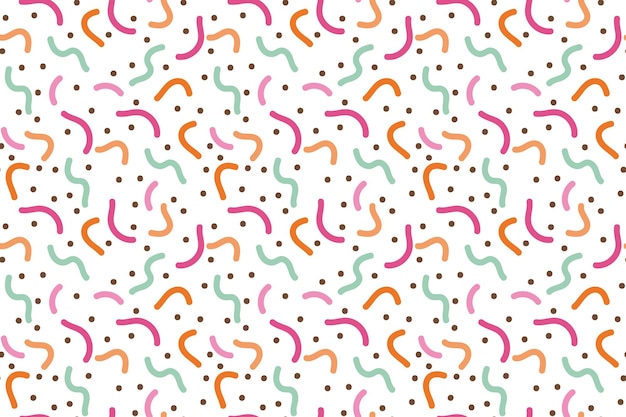 Vector illustration. Pattern with colored confetti. Suitable for printing on packaging, wallpaper, fabric