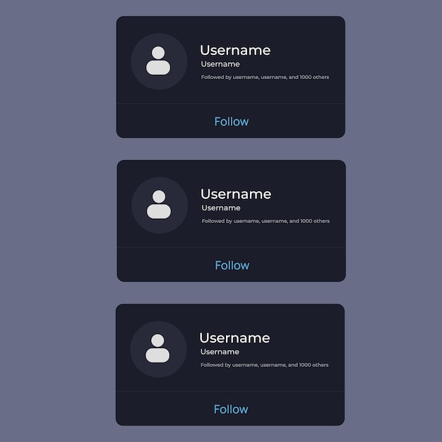 Vector Illustration social media interface template