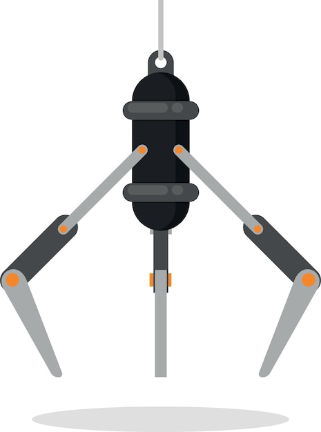 Vector Image Of A Mechanical Arm Of A Robot Isolated On Transparent Background