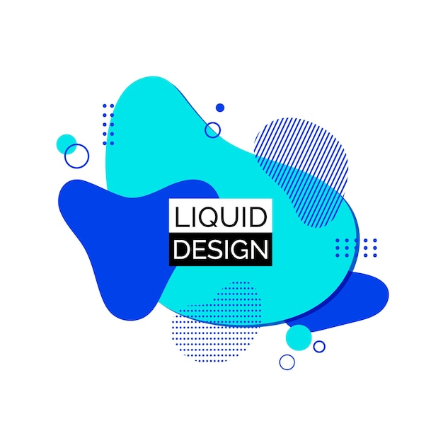 Vector liquid shapes Abstract fluid background for banners social media posters logo design