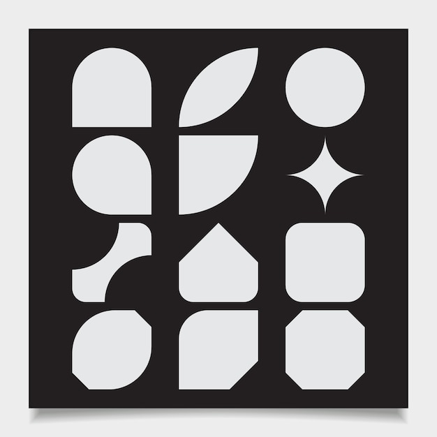 Vector minimal shape design idea