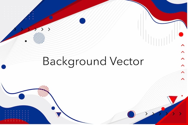 Vector Modern abstract background with geometric shapes and lines Premium