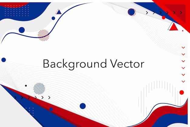 Vector Modern abstract background with geometric shapes and lines Premium