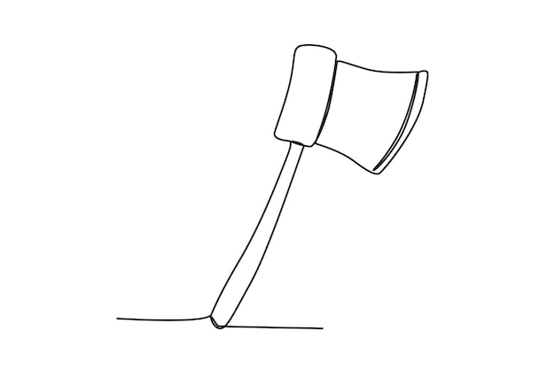 vector One line fire ax firefighter rescue equipment