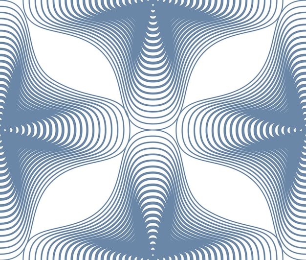 Vector ornamental pattern, seamless art background decorated with white lines, best for graphic and web design. Geometric ornate decoration.