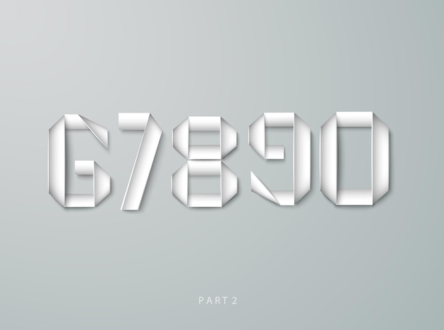 vector paper graphic alphabet 