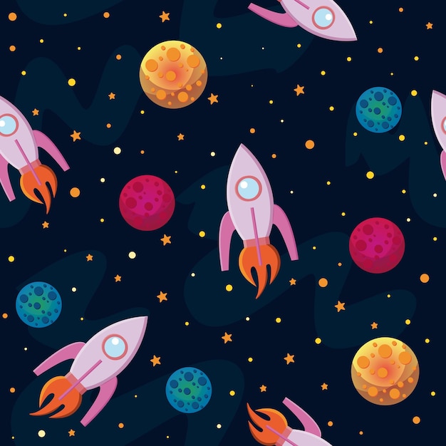 vector pattern with space