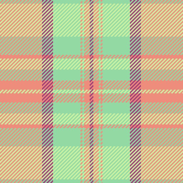 Vector plaid seamless of textile texture fabric with a background tartan check pattern