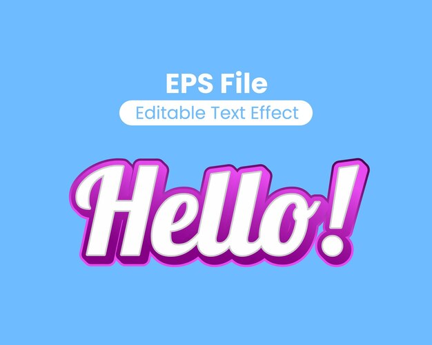 Vector Premium high quality 3d text effect template