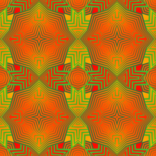 vector seamless abstract background in orange color combined with red color