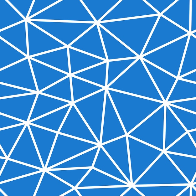 Vector seamless blue polygonal pattern Modern vibrant design Abstract endless geometric background