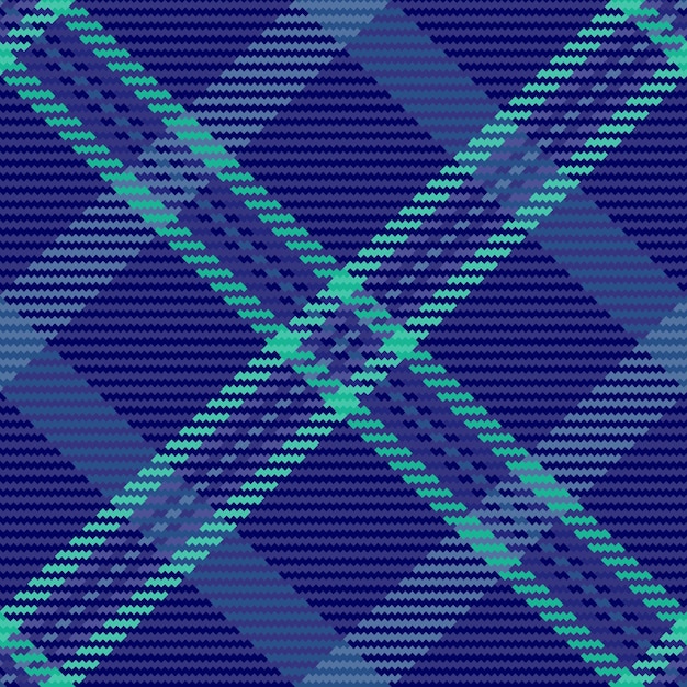 Vector seamless fabric of textile texture background with a plaid pattern tartan check
