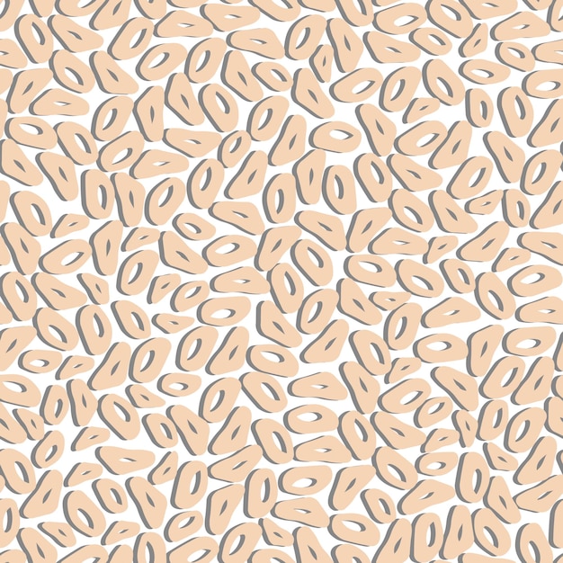vector seamless pattern abstract modern doodle shapes simple geometric pattern