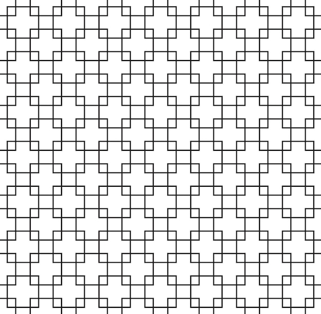 Vector seamless pattern Modern stylish texture with monochrome trellis