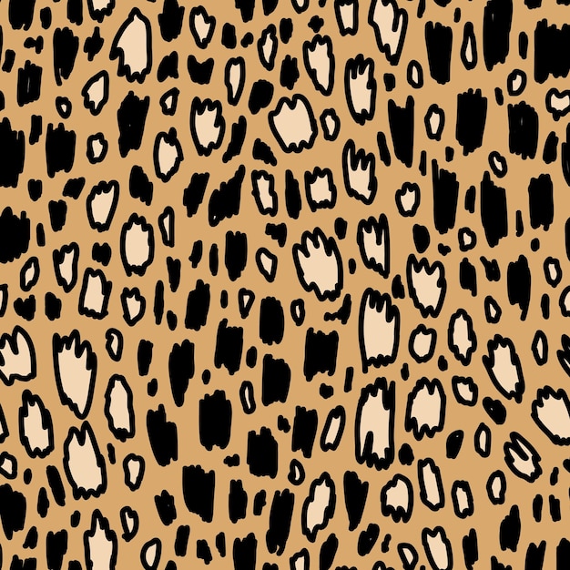 Vector seamless pattern Repeatable texture with hand drawn wavy strokes Artistic background