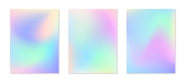 vector set of mesh gradient backgrounds in soft pastel colorscopy space for textabstract fluid illustrations in y2k aestheticmodern templates for bannersbranding designsocial mediacovers